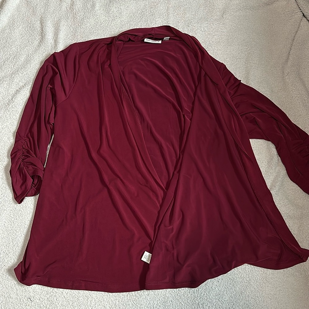 Susan Graver size 2x open cardigan